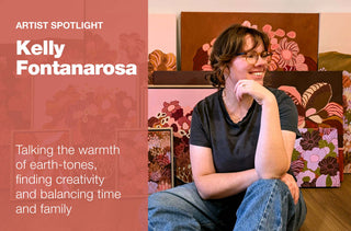 Warm, layered still life works arrive with Kelly Fontanarosa
