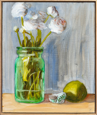 Jar, Ranunculus, Seashell, Lime (JF_15)