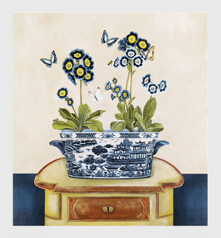 Auricula 2 - Chinoiserie Blue