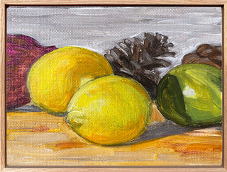 Lime, Lemons, Pomegranate and Pinecone