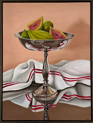 Figs in Silver Compote Bowl
