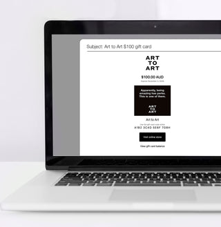 Art To Art Gift Voucher