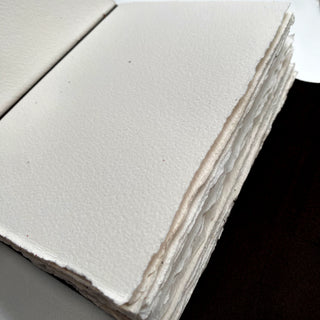 A5 Watercolour Blank Paper - Handcrafted Leather Journal
