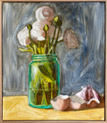 Jar, Ranunculus, Eggshell, Garlic