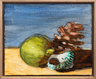 Lime Seashell Pinecone