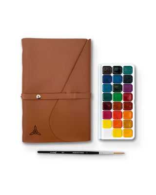 A4 Watercolour Paper - Handcrafted Leather Journal
