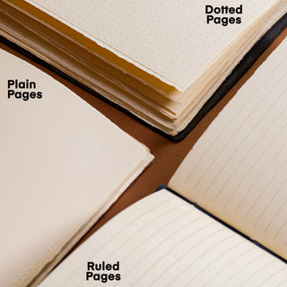 A6 Plain Paper - Handcrafted Leather Journal