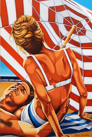 Under the Striped Umbrella