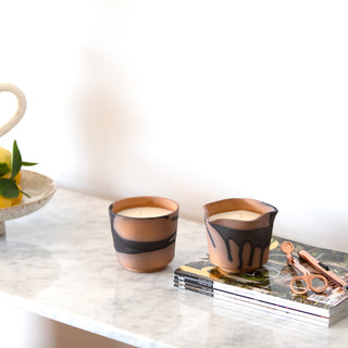 Lahar Pottery Collection Scented Candle (Curved)