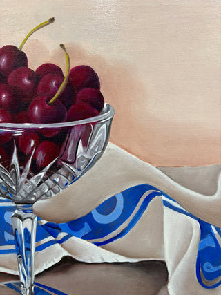 Crystal Bowl With Cherries
