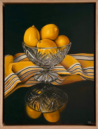 Lemons in Crystal Bowl
