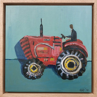 Suited Tractor Driver