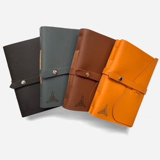 A5 Watercolour Blank Paper - Handcrafted Leather Journal