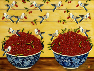 Birds with Cherries