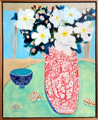 Still Life with Anemones in Oriental Vase