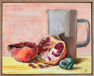 Pomegranate, Seashell, Ceramic Jug