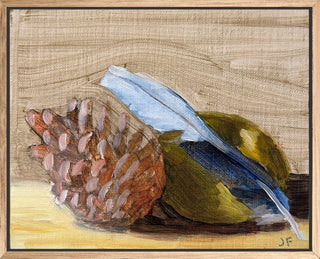 Pinecone, Feather, Lime (JF_05)