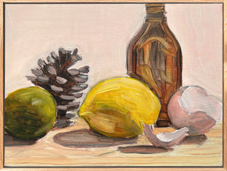 Lime, Pinecone, Lemon, Bottle, Eggshells