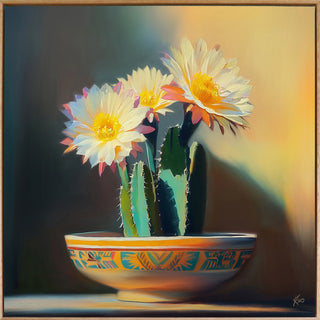 Sunlit Cacti Blooms