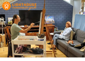 Lighthouse Founder Susan Barton painted for Archibald Prize