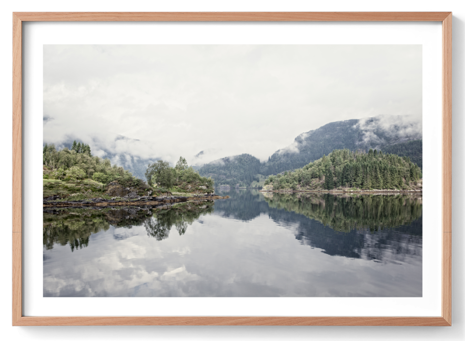 Michelle Schofield Norwegian Fjords Oak Frame