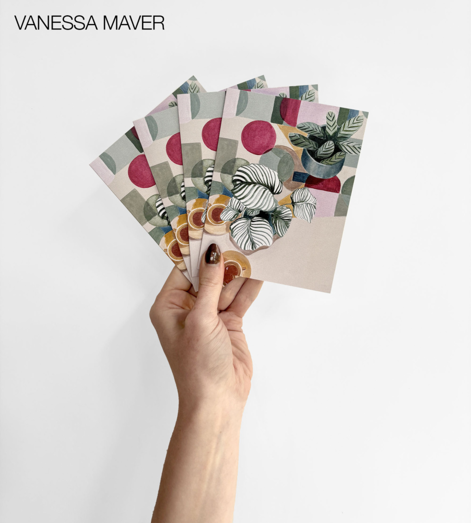 Vanessa Maver Artist Greeting Card Fanned